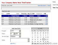 Webolize TimeTracker screenshot